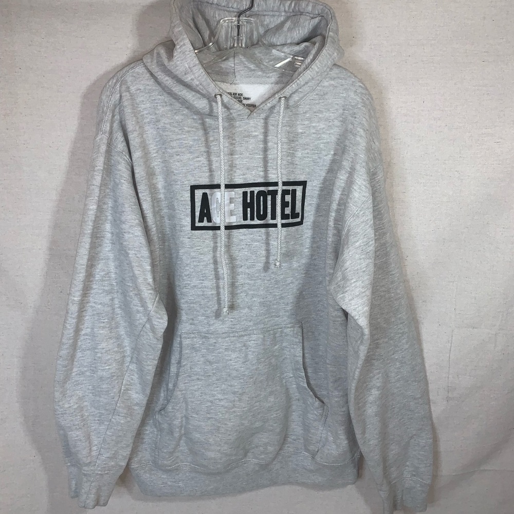 Gray ACE Hotel Logo Pullover Hoodie